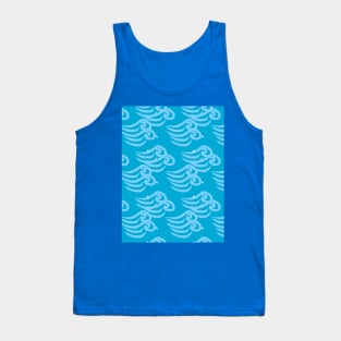 Sea waves and drops, ocean, water. Vector seamless pattern abstraction grunge. Tank Top